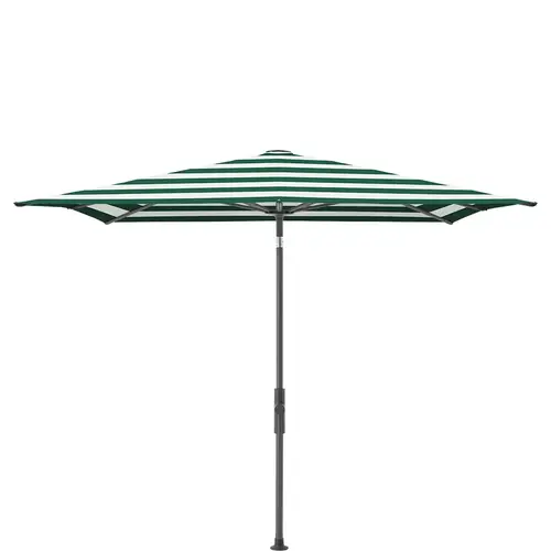 Glatz, Twist parasol 240x240 cm anthracite Kat.5 589 Green Stripe