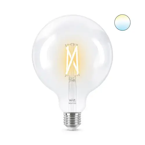 WiZ, Tunable white, Globe Giant, E27, 1 Pære, Klar, 60W, 220-240V