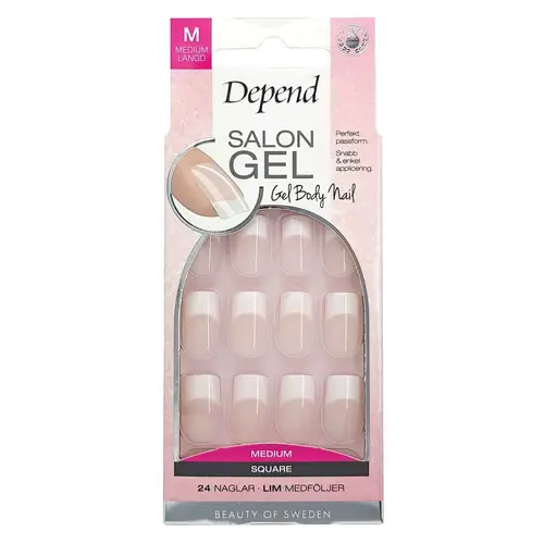 Depend Salon Gel Nude Medium Square 24 pcs