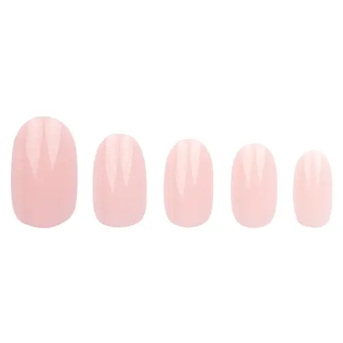 Invogue Baby Pink Oval Nails 24 pcs