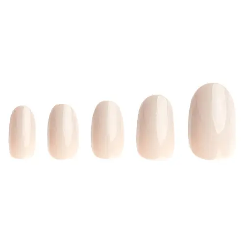 Invogue Classic Nude Oval Nails 24 pcs