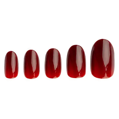 Invogue Rouge Oval Nails 24pcs