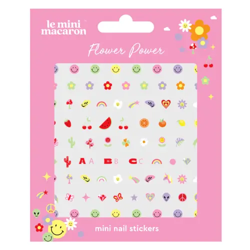 Le Mini Macaron Mini Nail Stickers Flower Power