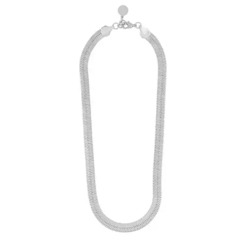 Snö Of Sweden Bella Chain Necklace Plain Silver 45 cm