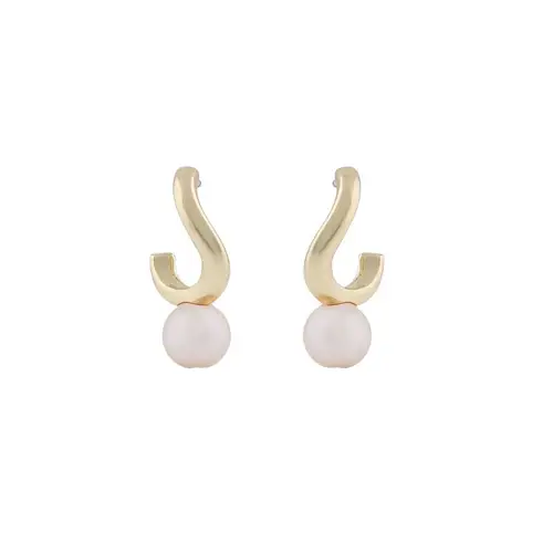 Snö Of Sweden Julie Small Earring Gold/White