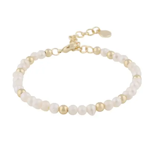 Snö Of Sweden Julie Small Bracelet Gold/White