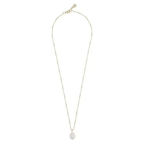 Snö Of Sweden Julie Pendant Necklace Gold/White