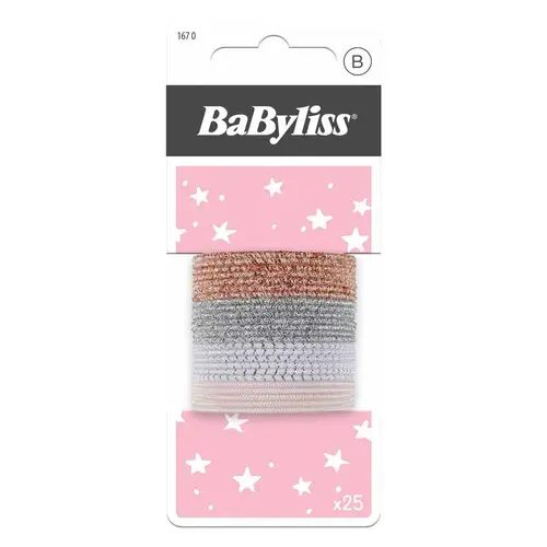 BaByliss Accessories Glitter Kids Hair Ties 25pcs