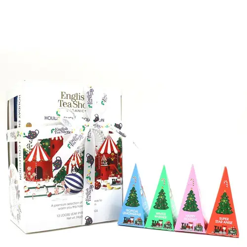 English Tea Shop Holiday Prism Pyramid White