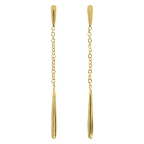 Timi Of Sweden Nim Dangling Drop Chain Stud Earrings Gold