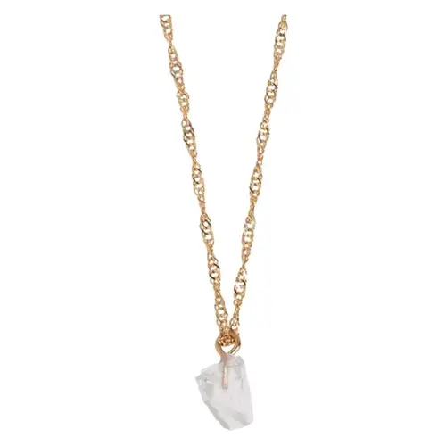 Timi Of Sweden Clear Quartz Necklace Gold