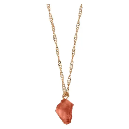 Timi Of Sweden Isolde Carnelian Necklace Gold