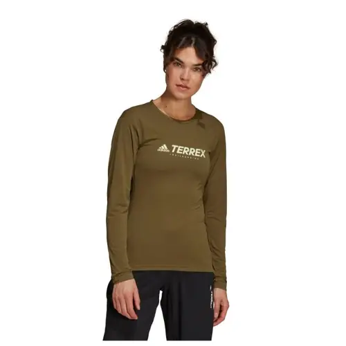 Adidas Terrex Trail T-shirt Dame XS - Grøn, Reflekser & Komfort til Løb