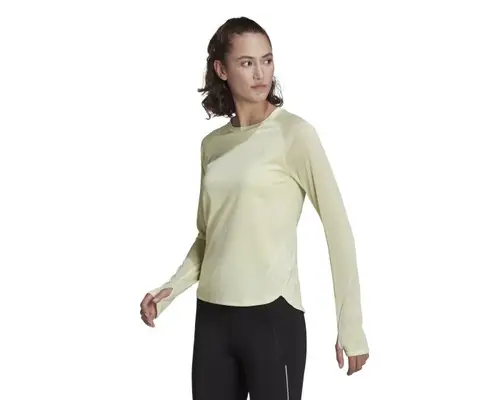 Adidas Adizero Langærmet Trøje Dame - Slim Fit, Åndbar, Reflekser, Str. XS