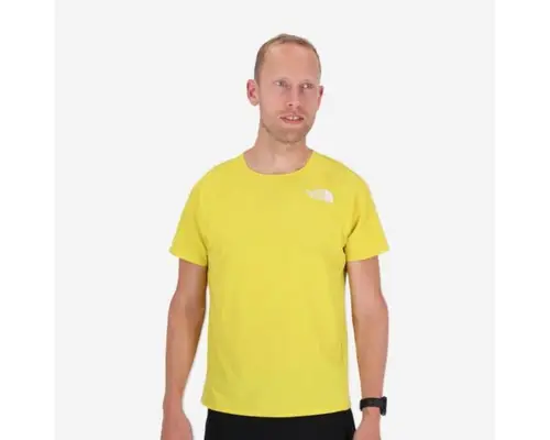 North Face Flight Weightless T-shirt, Str. L, Gul - Åndbar til Herre, Ideel til Varme Aktiviteter