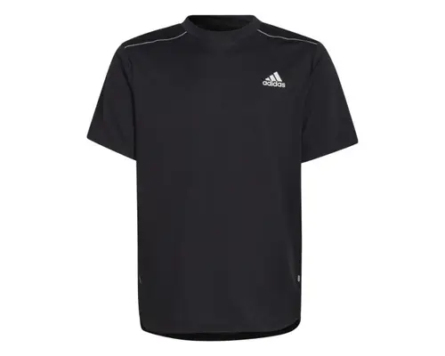 Adidas Junior D4S Løbetee 140 - Let, Åndbar & Reflekterende Svedabsorberende T-shirt