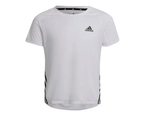 Adidas AR 3S Tee Junior Str. 128 - Hvid T-shirt til aktive børn med komfort og stil