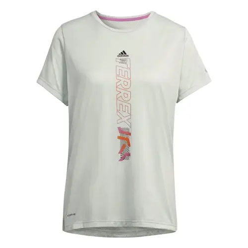 Adidas Terrex Agravic Dame T-shirt - Åndbar, Reflekterende Trail T-shirt, Str. XS