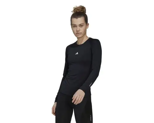 Adidas Techfit Train Langærmet T-shirt Dame - XL, Åndbar & Komprimerende Træningstøj