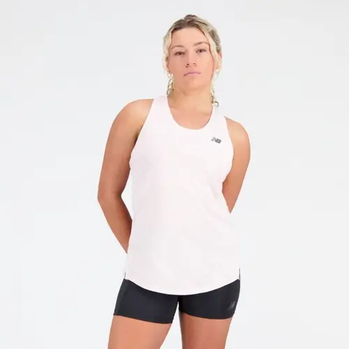 New Balance Q Speed Tanktop til Damer - Str. M, Let & Svedtransporterende, Pink