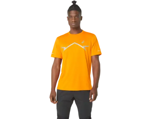 ASICS Lite-Show T-Shirt 2XL Herre - Orange med Reflekterende Detaljer til Løb