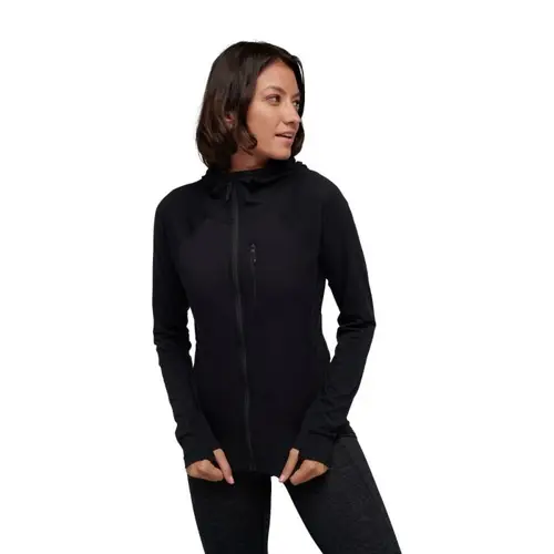 Black Diamond Coefficient LT Hybrid Hoody M - Let Isoleret Fleece til Dame med Reflekser