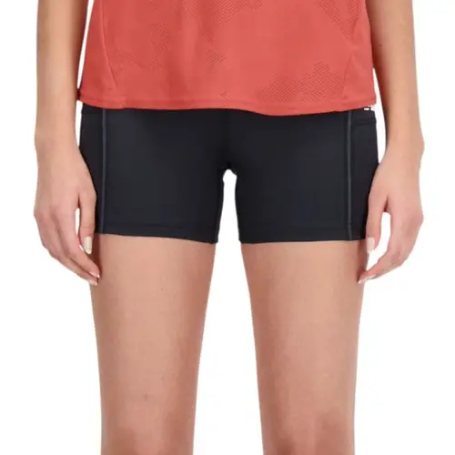 New Balance Q Speed Shape Shield Fitted Shorts Str. L - Dame, Komfortable Korte Tights med Reflekser og Lommer