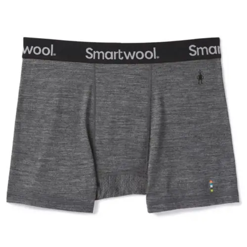 Smartwool Boxer Briefs Herre - Grå Løbeundertøj Str. S | Komfort & Kvalitet