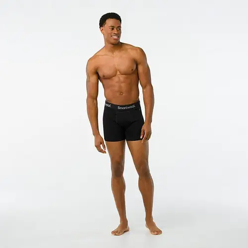 Smartwool Merino Boxer Briefs - Herre, Str. S, Komfortabelt Løbeundertøj i Sort