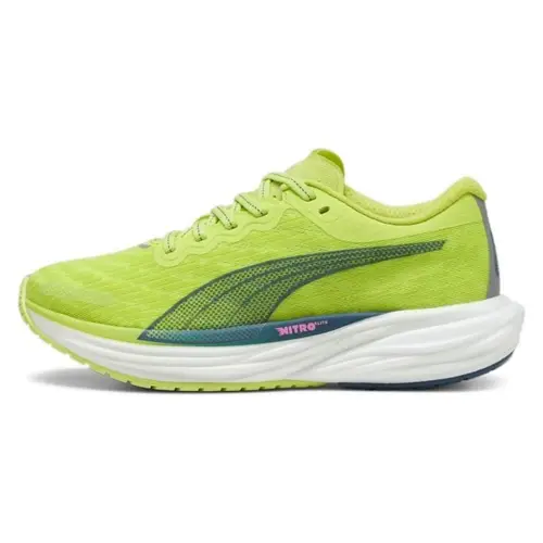 Puma Deviate Nitro 2 Str. 40 - Hurtig Neutral Løbesko, Carbonplade & Nitro Skum, Gul Dame