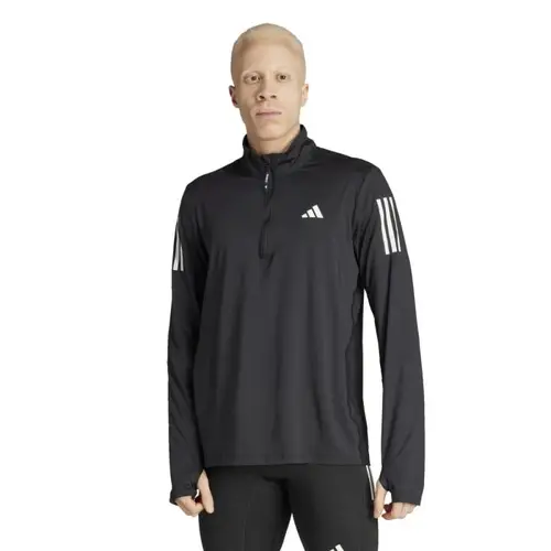 Adidas Own The Run Half-Zip Jakke, XXL, Sort med Reflekser til Herre - Løbejakke