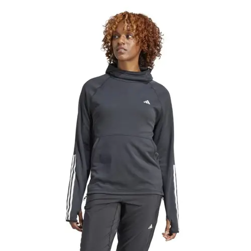 Adidas 3 Stripes Hoodie Dame - S, Reflekterende & Åndbar Trøje med Tommelfingerhuller