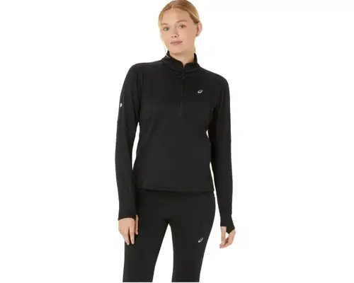 Asics Road Winter 1/2 Zip Midlayer Trøje Dame - Str. L, Perfekt til løb i koldt vejr