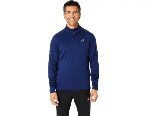 Asics Road Winter 1/2 Zip Top Blå - Mellemlag L Herre