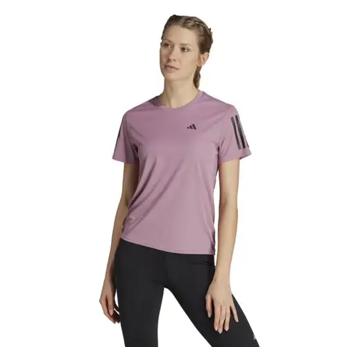 Adidas Own The Run T-shirt Dame - Str. S, Lilla, Reflekterende & Ventilerende