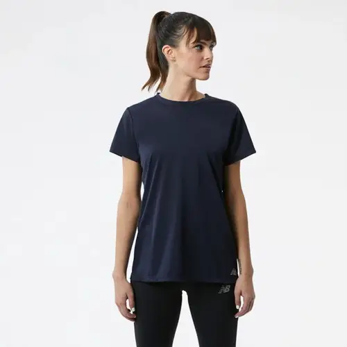 New Balance Core Run T-shirt Dame - L, Let & Funktionel Træningsbluse til Løb