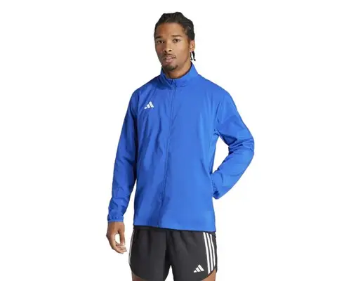 Adidas Adizero E Jacket Blå - Løbejakke med reflekser