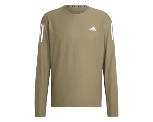 Adidas Own The Run B Long-sleeve Grøn - Løbetrøje med reflekser