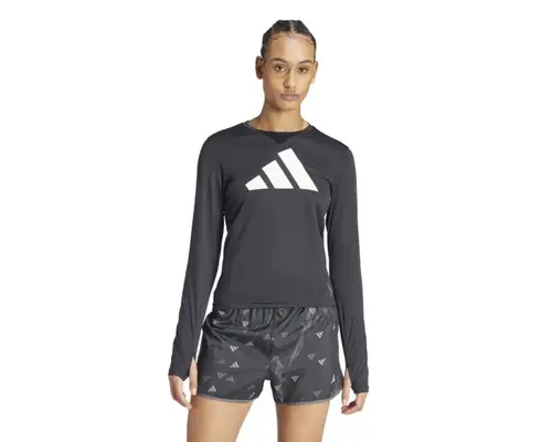 Adidas Run It Langærmet T-shirt Dame - Str. L, Åndbar & Genanvendt Materiale