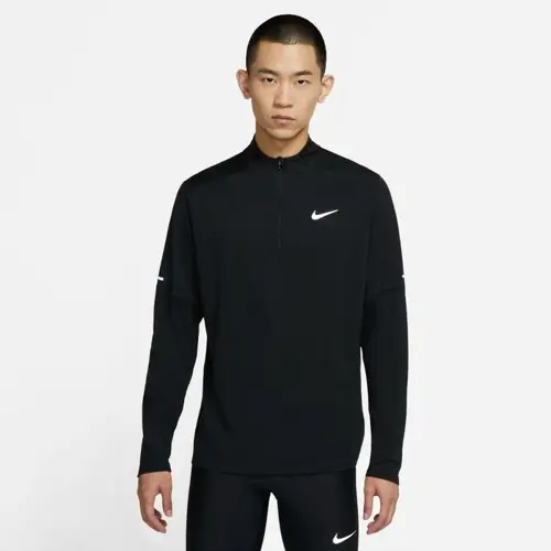 Nike Dri-FIT Half Zipp Langærmet T-shirt - Herre, Str. L, Åndbar & Komfortabel