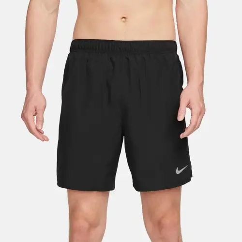 Nike Dri-FIT Challenger 7" Shorts L - Herre, Sort, Reflekser & Lommer, Komfortabel Løbeshorts