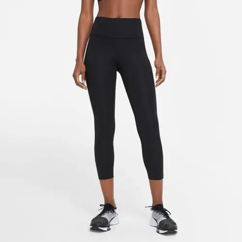 Nike Dri-FIT Fast Crop Tights Dame - XS, Komfort, Reflekser & Lommer