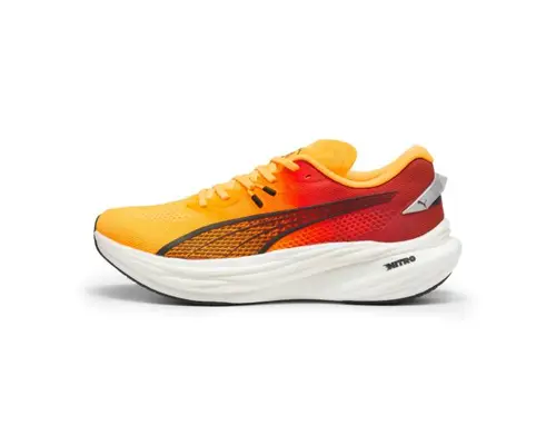 Puma Deviate Nitro 3 Fade Str: 41 (Herre) Orange - Hurtig Neutral Løbesko med Carbonplade i Mellemsålen - God til daglig træning | Fri fragt