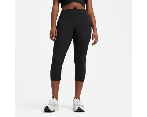 Nike Dri-FIT Fast Crop Tight Plus Size 1X - Komfortable Løbetights med Lommer og Ventilation