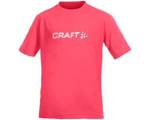 Junior Craft Løbe T-shirt - Str. 160, Svedtransporterende & Reflekterende, 100% Polyester