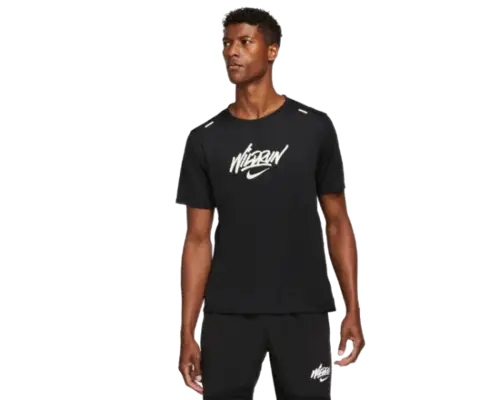 Nike Rise 365 SS WR GX Herre Løbe T-shirt - Str. S, Reflekser & Lomme, Komfortabel og Åndbar