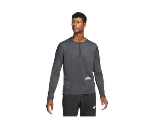 Nike Dri-FIT Element Halfzip Trail Top - Herre, Str. S, Reflekser til Løb, Komfortabel og Åndbar