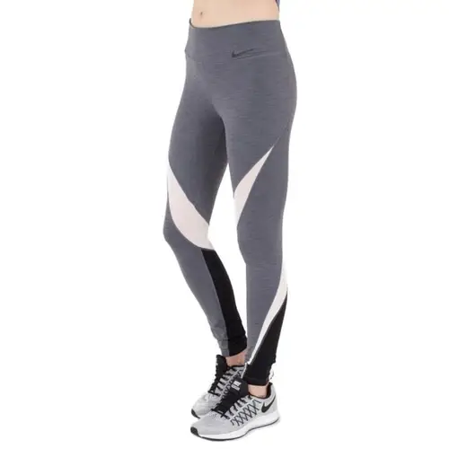 Nike Løbetights M - Legendary Fabric Twist til Fitness & Yoga, Dame, Str. M, Komfortabel og Åndbar