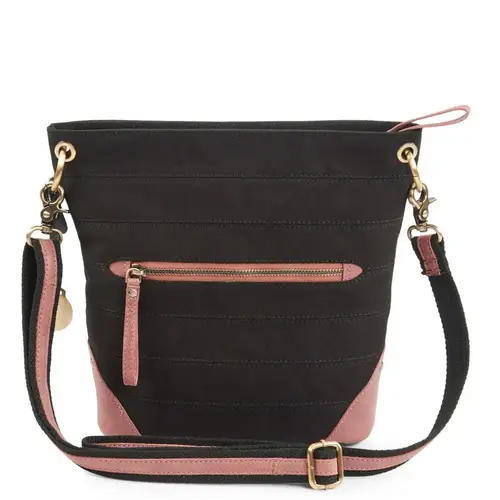 Style Kenya i sort kanvas. Fantastisk crossbody skuldertaske i kraftig, smuk kanvas