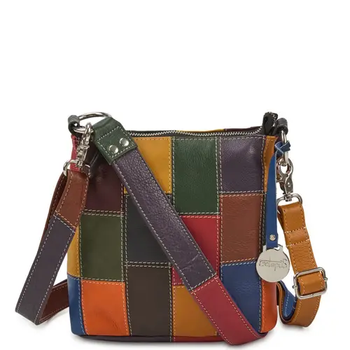 Style Olanda i smuk multifarve. Superfed slingbag shopper til skulder og crossbody